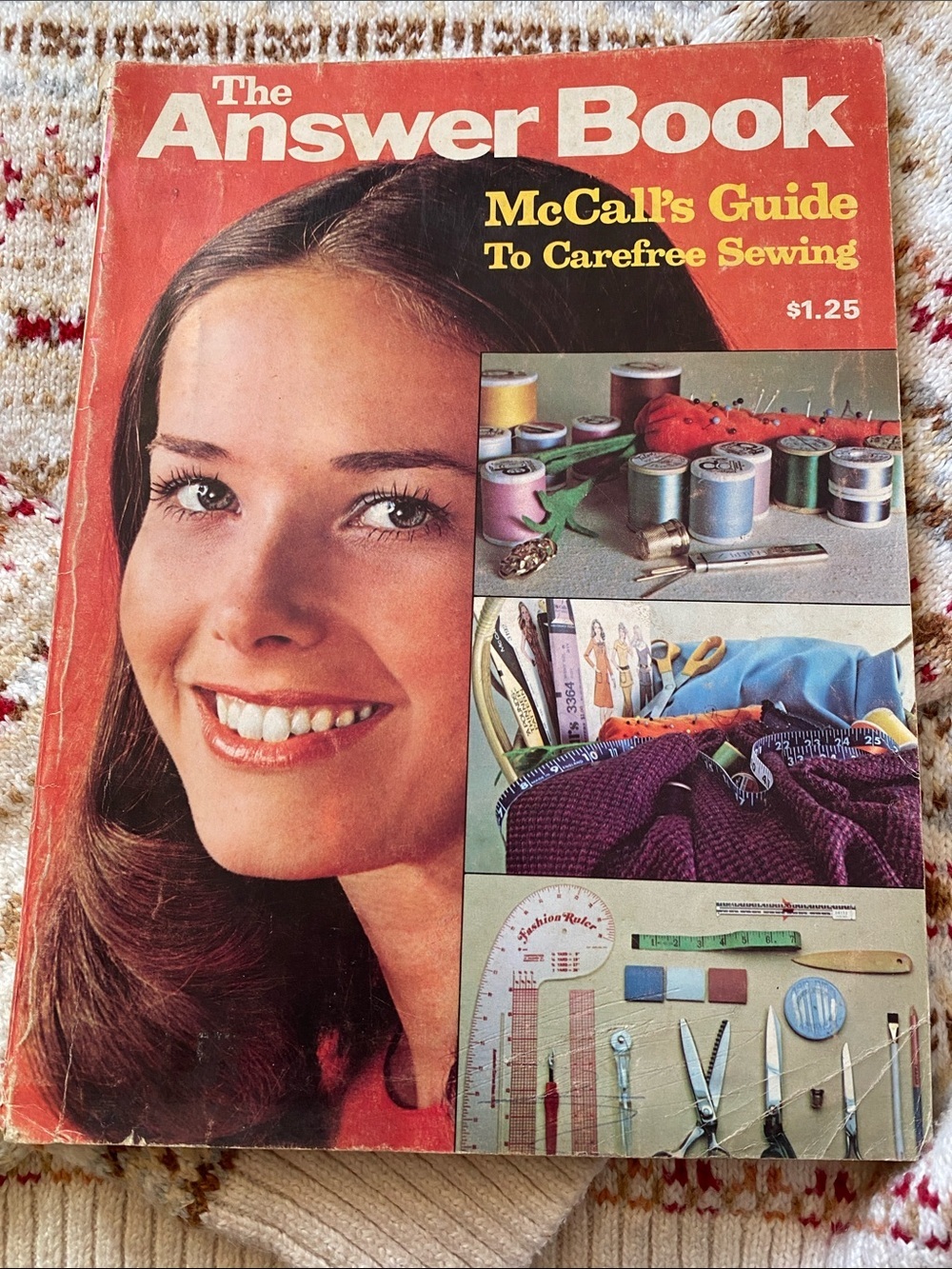 Vintage The Answer Book: McCall's Guide To Carefree Sewing - Red Cover